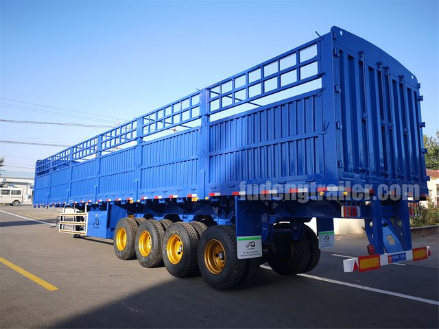 4 Axle Fence Cargo Semi Trailer