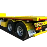 DECHUANG 4 Axles Flatbed Drawbar Trailer