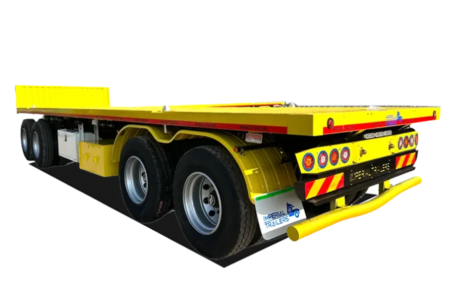 DECHUANG 4 Axles Flatbed Drawbar Trailer - image 1