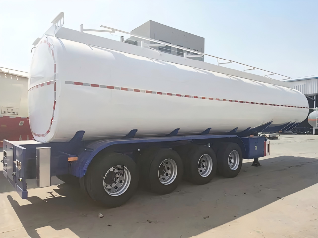 DECHUANG 4 Axle Steel Petroleum Tanker Semi Trailer