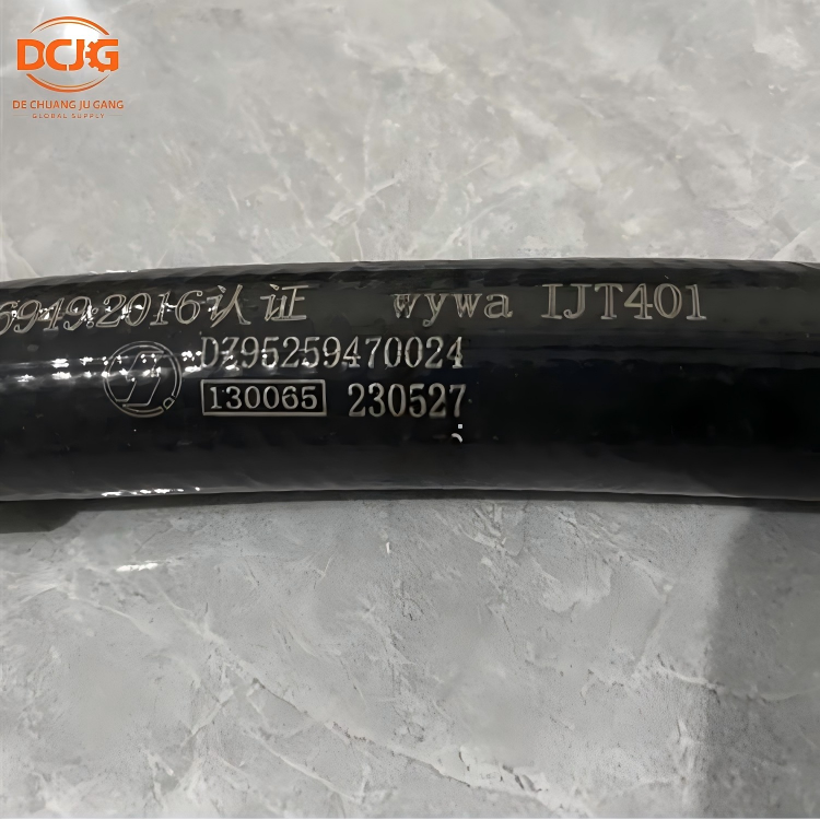 SHACMAN F3000 X3000 M3000 Air Brake Hose DZ95259470024 Polyurethane Reinforced Air Brake Hose Assembly - image 4