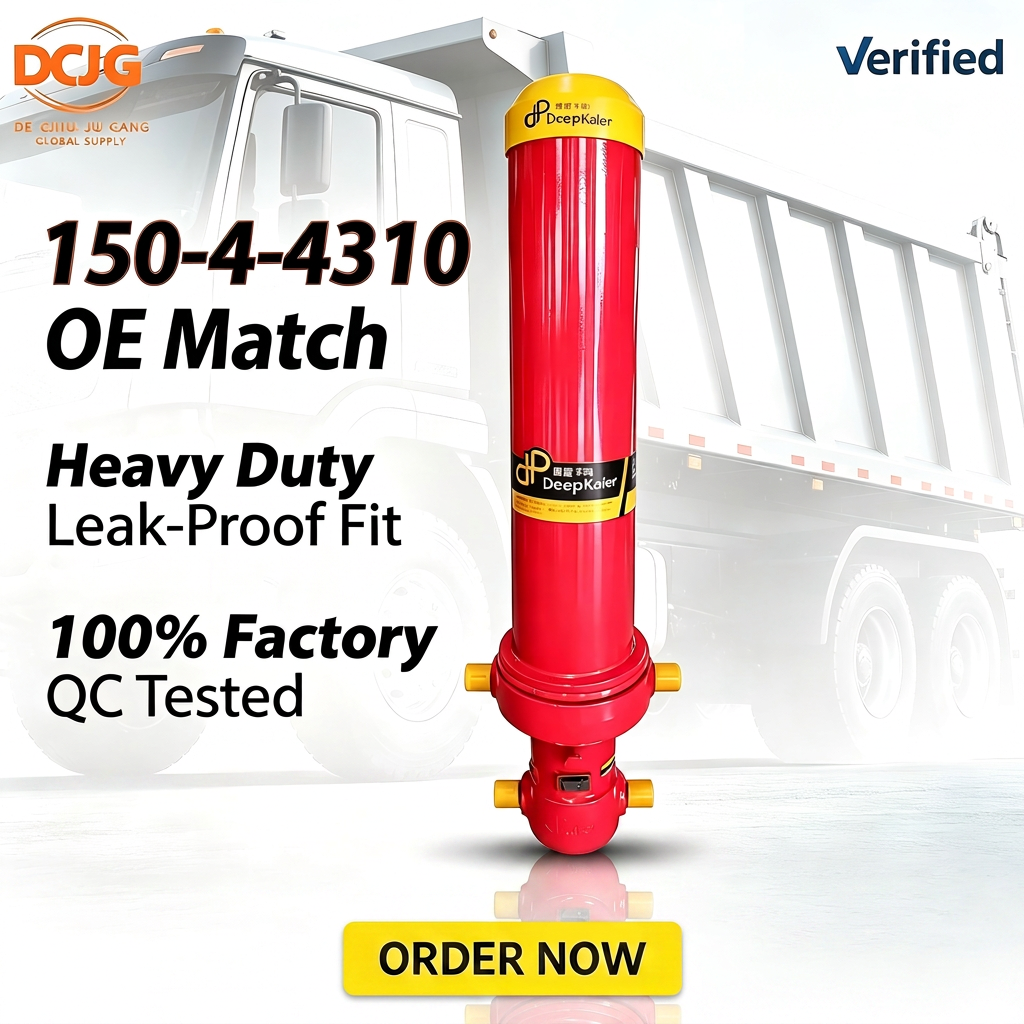 DECHUANG Deepkaler 150-4-4310 Telescopic Hydraulic Cylinder for Dump Truck - image 1