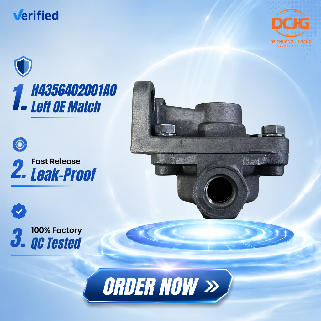 H4356402001A0 Aluminum Quick Release Valve Assembly for Foton Heavy Duty Truck Brake System - image 1