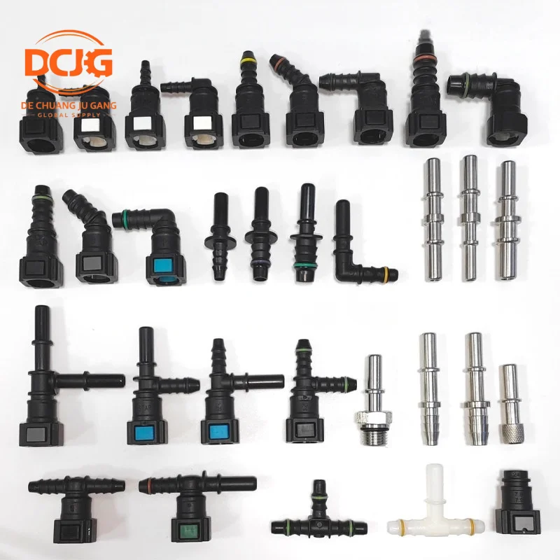 DZ97189550611 90 Degree Elbow Quick Fitting for SHACMAN Delong X3000 X5000 F3000 Air Pipe Connector Truck Parts - image 1