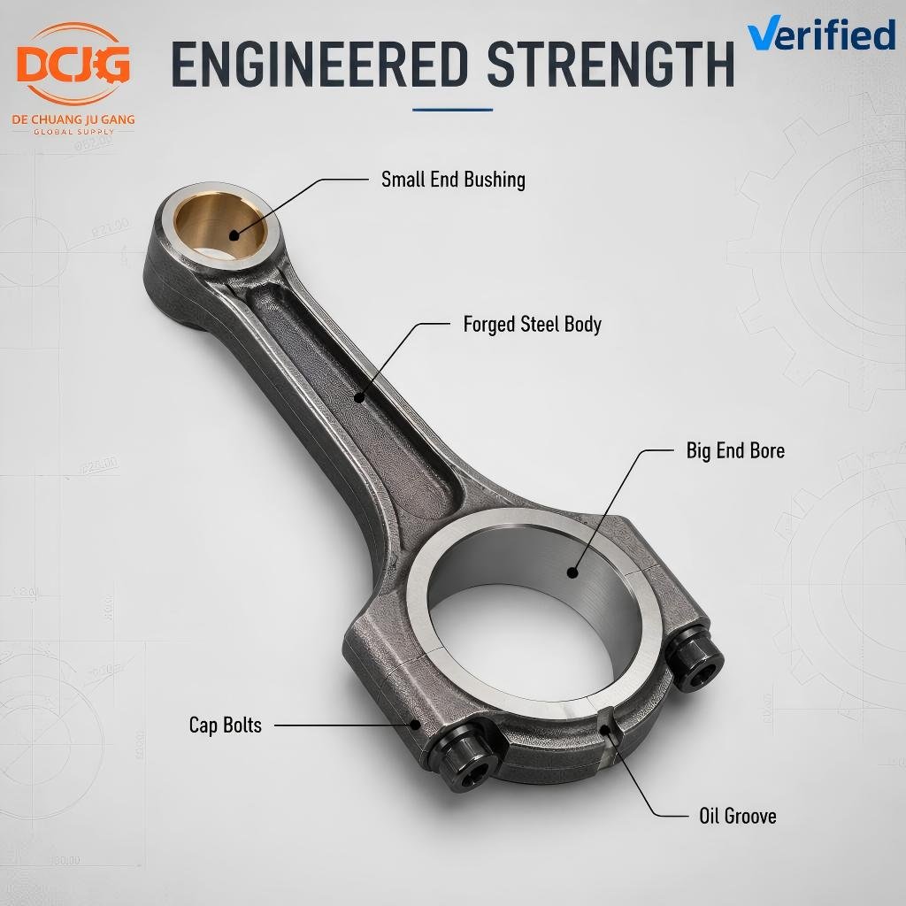 OEM Standard BY61500030009 Engine Components for Shacman F3000 X3000 Weichai WP10 WD615 Diesel Connecting Rod Assembly