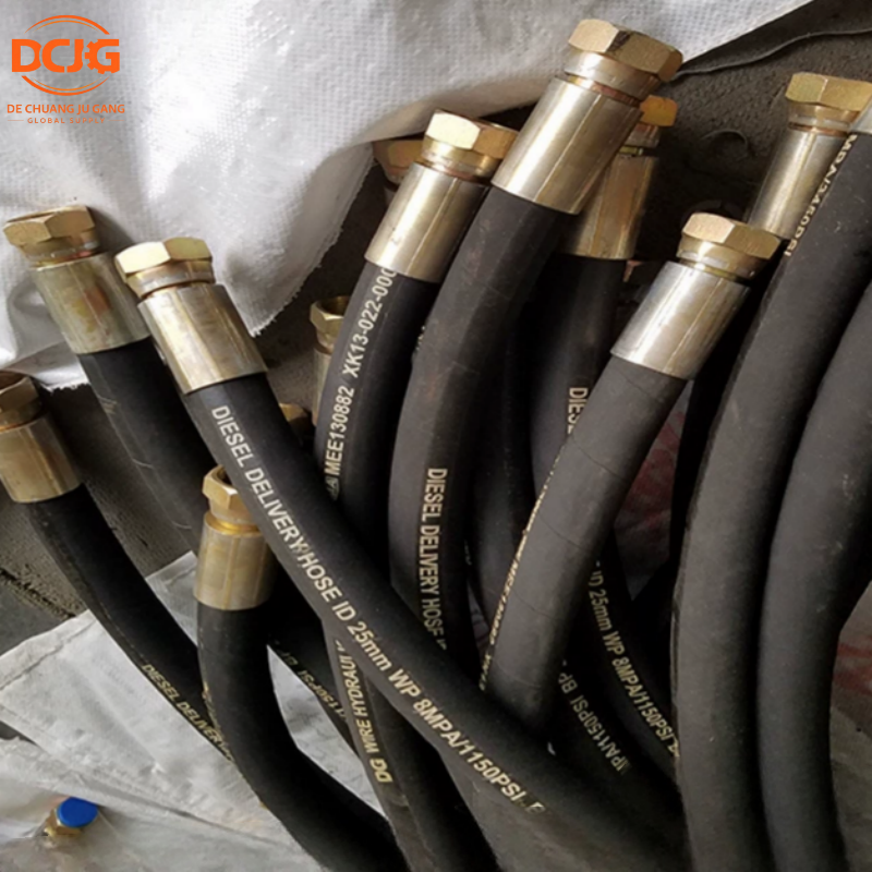SHACMAN ZX07002FY150 High Pressure Hydraulic Hose for Dump Truck Tipper Lifting Oil Delivery Pipe-New Replacement Part Shaanxi