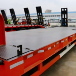 DECHUANG 40ft Flatbed Semi Trailer for Container Transport