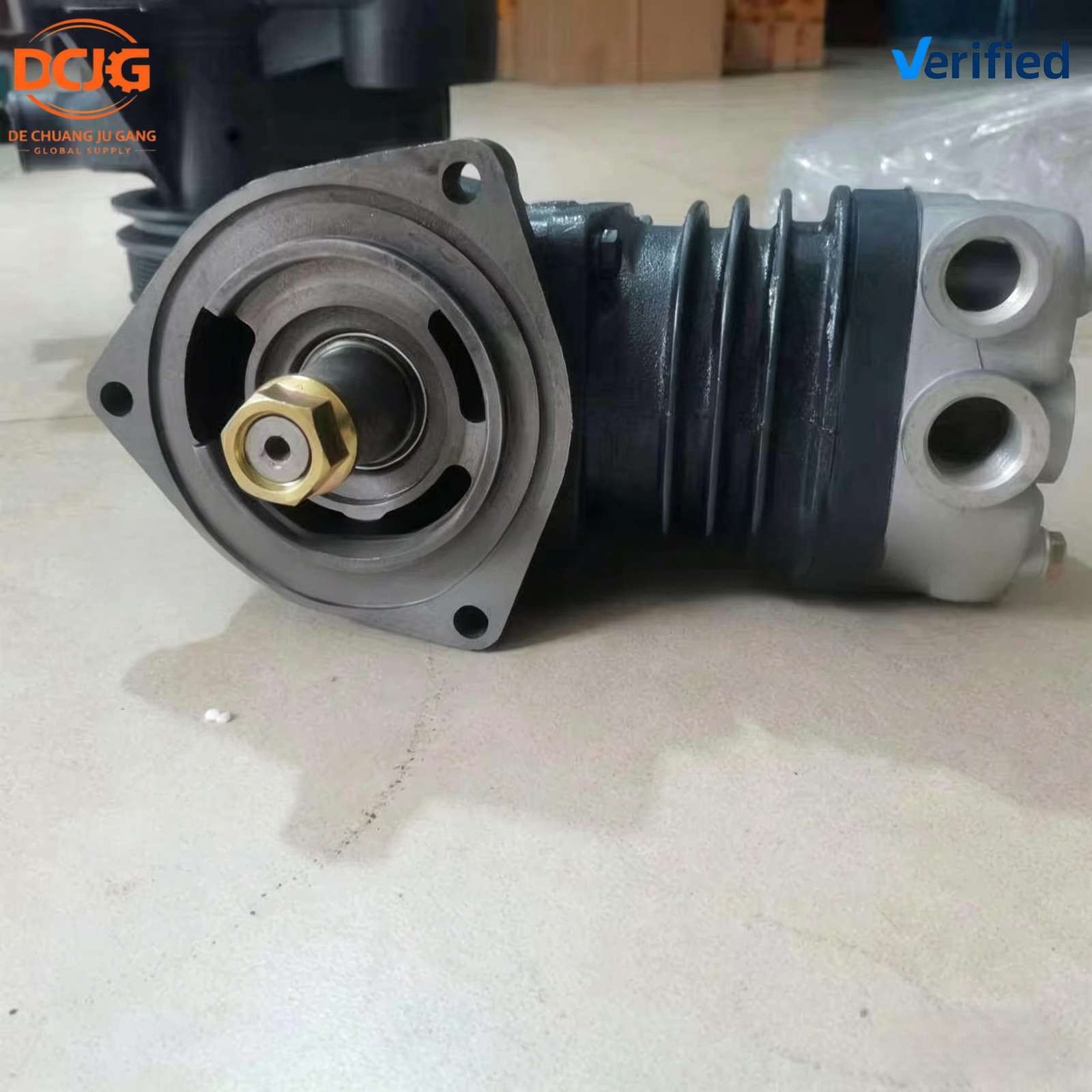 BY612600130777 Air Compressor Assembly for SHACMAN Truck Weichai Engine - image 3